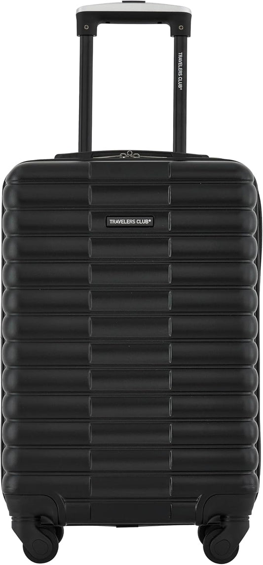Travelers Club 22-Inch Gilroy Rolling Hardside Carry-On Luggage, Black