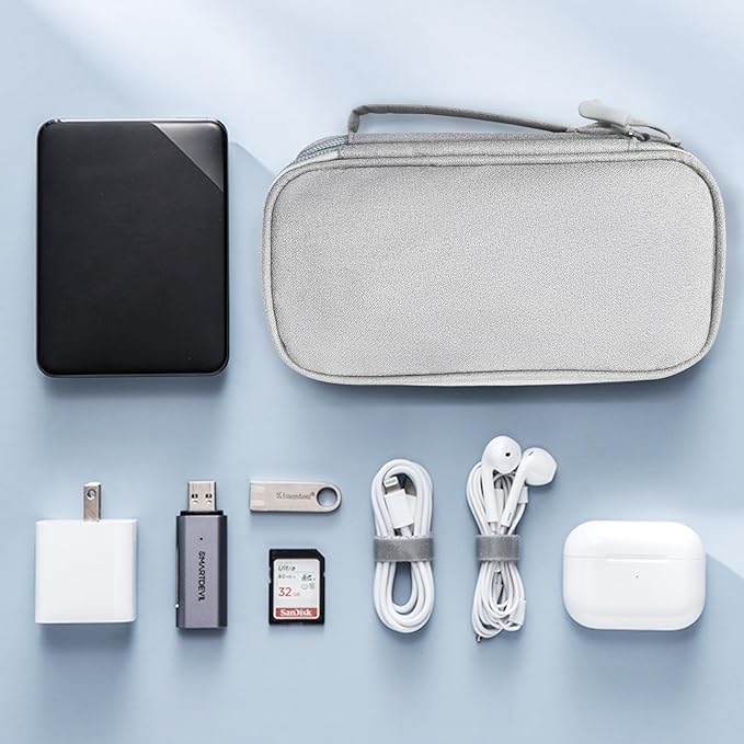 SMONT Versatile Travel Organizer Durable Tech Bag with Built in Cord Organizer Travel Features The Ideal Travel Cord Organizer to Keep You Connected Anywhere Cable Organizer Bag Gary