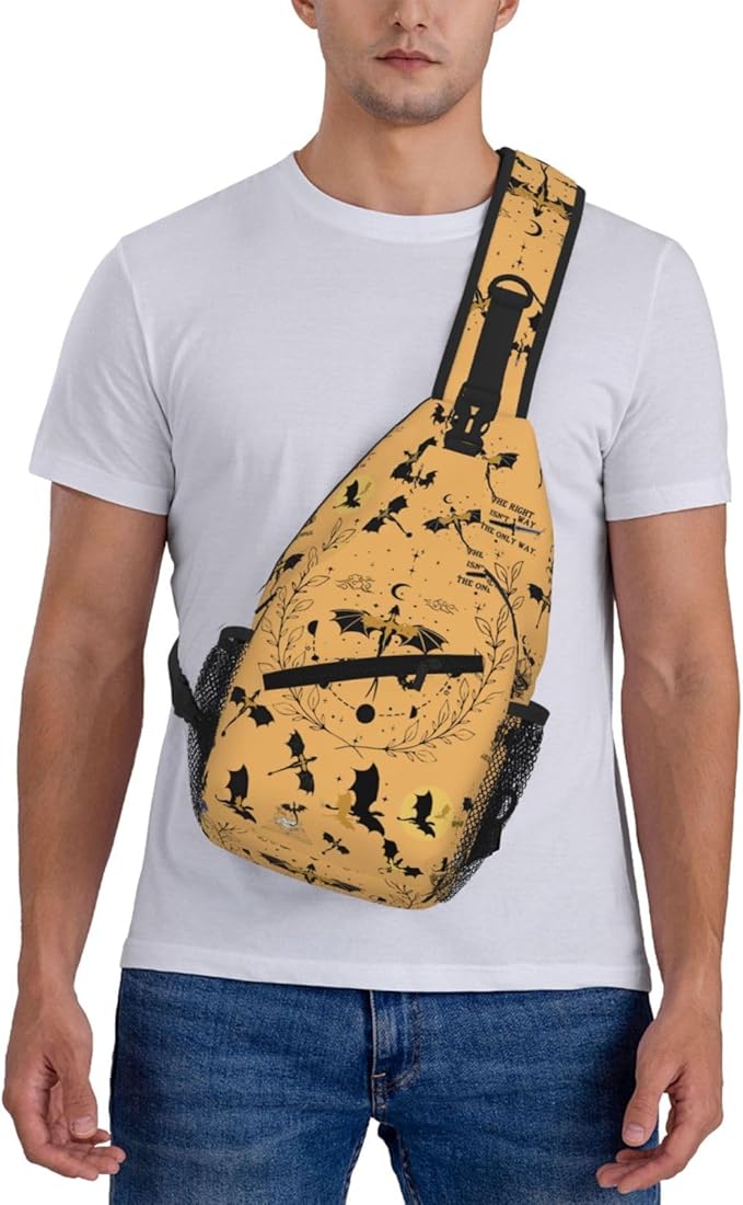 Fourth Dragon Wing Crossbody Bag Trendy Sling Bag Bakpack Casual Chest Bags Daypack For Hiking Walking Travel Running(1)