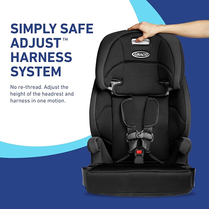 Graco Tranzitions 3-in-1 Harness Booster Car Seat, Forward Facing Car Seat, Highback, to Backless Booster, Eloise