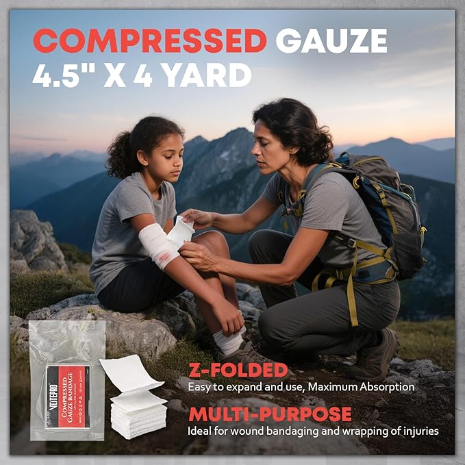 Trauma First Aid Kit - IFAK Trauma Kit with Trauma Bandage, Splint, Tourniquet, Wound Care, Bleeding Control - Tactical Molle Pouch for Military, Combat, Camping, Home, Hiking,Travel- Black