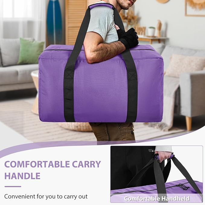 Large Travel Duffle Bag, 60L Gear Bag for Men and Women, Storage Bag Ideal for Overnight Camping and Weekend Getaways