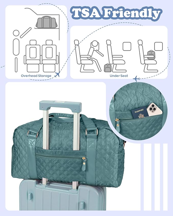 Elilier Personalized Duffle Bag Women Girls Gift: Letter Carry on bags, Dance Cheer bag Sports for Girl, Kid Gymnastics Bags, Birthday Gifts for Women Girls Kids Teens Mom Teacher