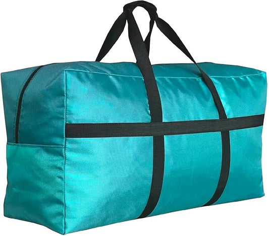 Extra Large Storage Duffle Bag for Travel, Big Foldable XL Duffle Bag for Traveling - Turquoise