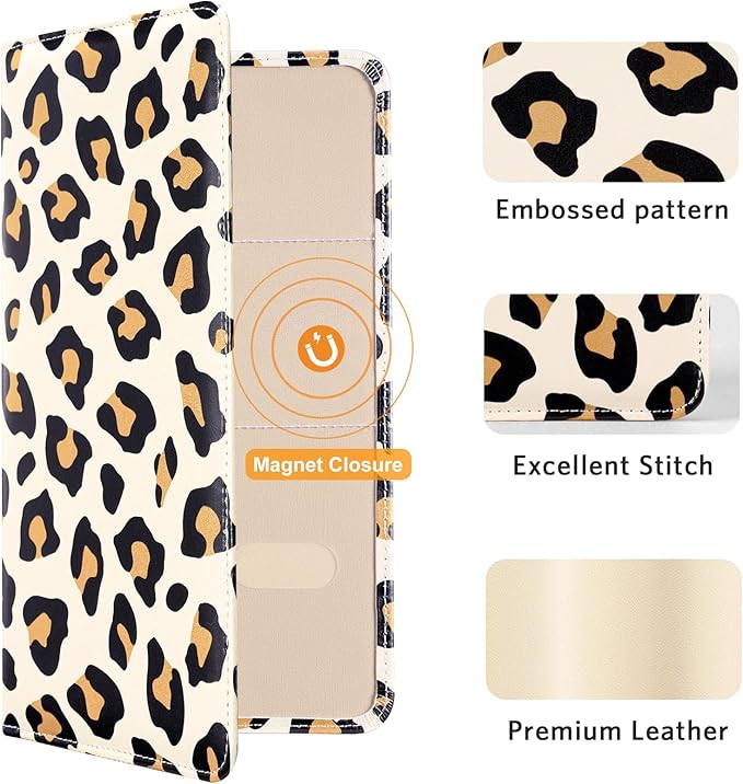 CoBak Car Registration and Insurance Holder - Vehicle Glove Box Car Organizer,Auto Truck Comparment Accessories Case with Magnetic Closure for Driver License,Cards