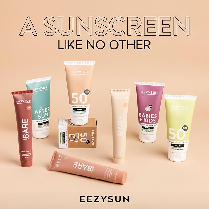 SPF 50 Sunscreen and Insect Repellent - Water-Resistant Sunscreen Travel Size & Bug Repellent with Citronella Oil, Lemongrass, and Neem Oil - Reef-Safe Bug Repellent Outdoor - 3.3 fl oz