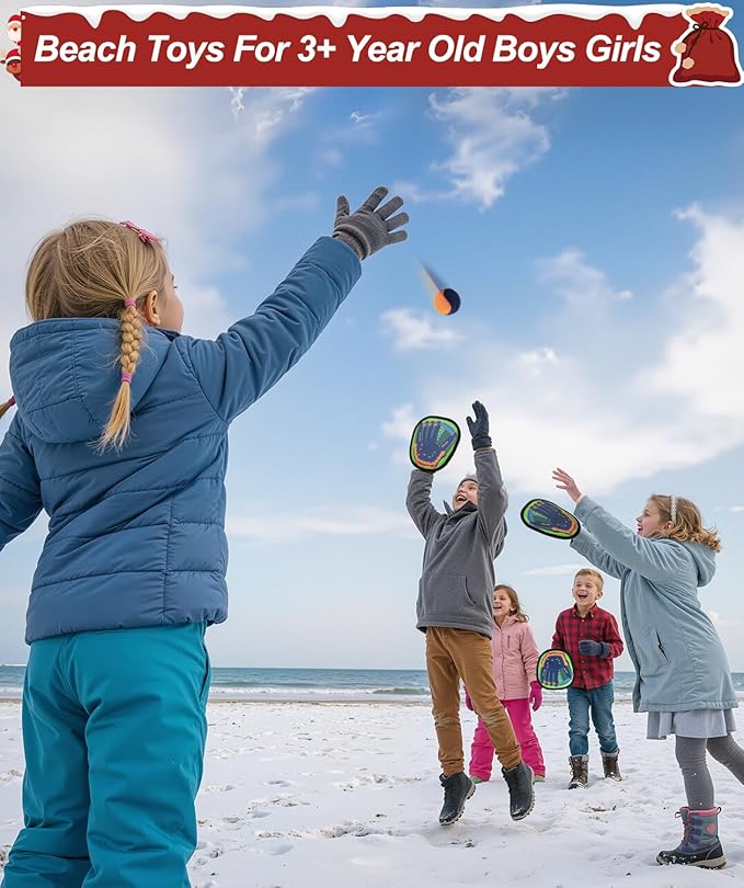 Toss and Catch Ball Game Kids Toys for 3 4 5 6 7 8 Year Old Boys Girls Birthda Gift, Valentines Day Gifts Outdoor Games Yard Play Beach Pool Toys for Kids Ages 4-8 8-12 Toddler Baseball Glove