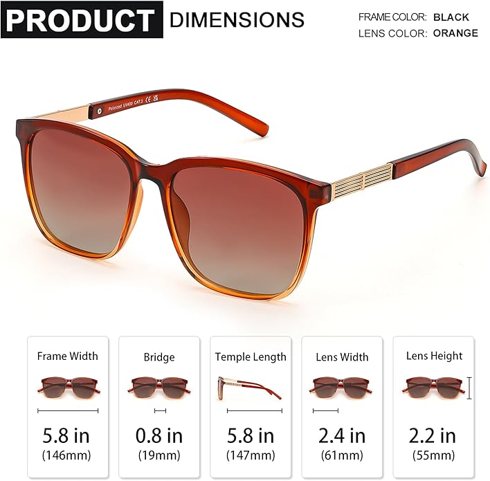 SIPHEW Oversized Square Sunglasses for Women|Lightweight Fashion Sunglasses 100% UV400 Protection|Trendy Mirrored Shade