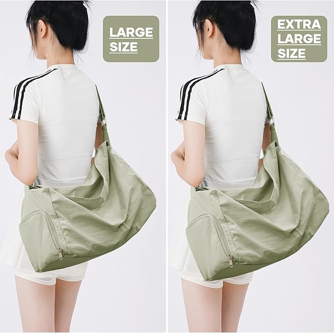 Small Gym Bag with Shoe Compartment, Workout Sport Duffle Bag for Women Travel, Waterproof Shoulder Overnight Bags Lightweight Carry on Tote Bags for Swim, Yoga, Dance