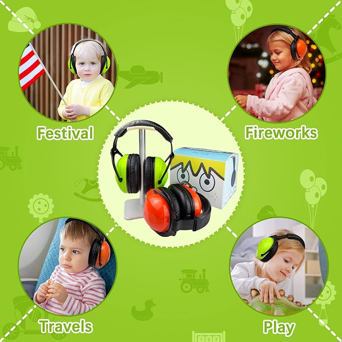 ZOHAN Kids Ear Protection 2 Pack,Kids Noise Canceling Headphone for Concerts, Monster Truck, Fireworks