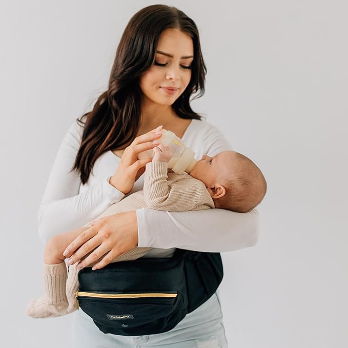 Tushbaby The Original Premium Quality Hip Seat Carrier – Safety-Certified Baby & Toddler Carrier with Secure Safety Buckles, Storage Pockets & Nursing Pillow