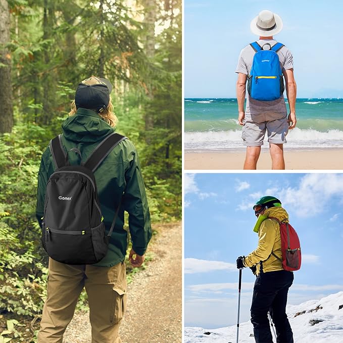 Gonex Ultra Lightweight Packable Backpack 20L Daypack Handy Foldable Camping Outdoor Travel Cycling Backpacking