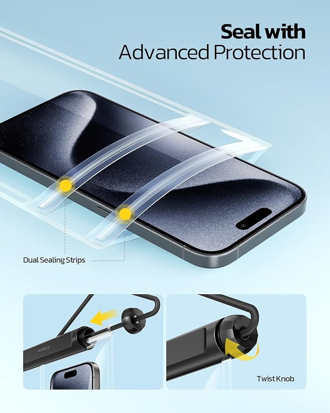 Nulaxy 2 Pack IPX8 TPU Waterproof Phone Pouch Double Sealing, Cell Phone Dry Bags with Lanyard Fit up to 7.5" Devices, Protector Case for iPhone 15 14 13 12 11 Pro Max Plus XR, Galaxy S24 S23 - Black