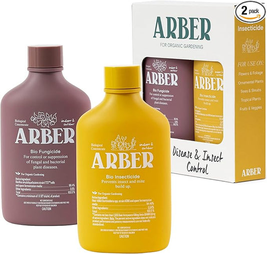 Organic Insecticide & Fungicide for Plants — Indoor/Outdoor Protection to Control Powdery Mildew, Spider Mites, Aphids, Whiteflies, Fungus Gnats — Safe on Vegetables & Lawns — Concentrate Spray, 16oz