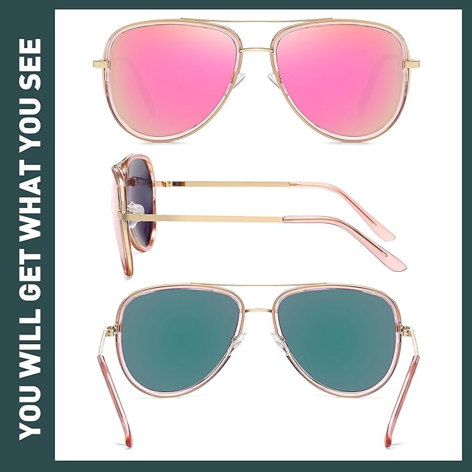 Polarized Aviator Sunglasses for Women