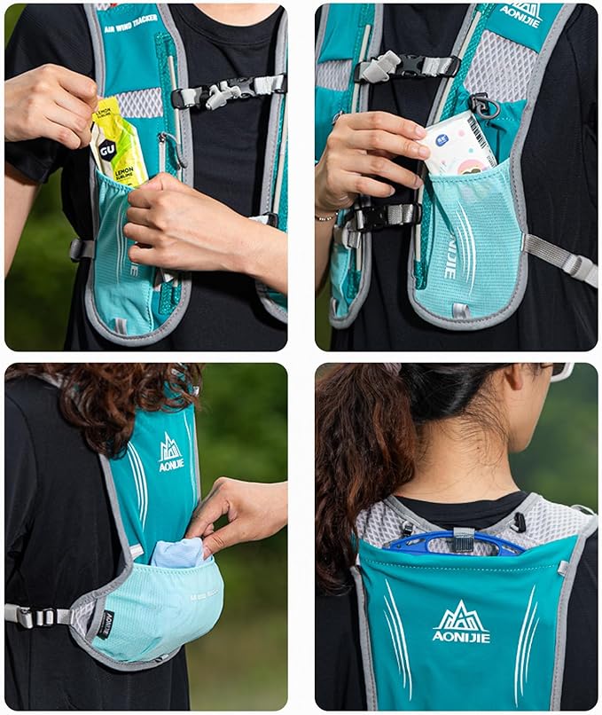 TRIWONDER Hydration Running Vest Backpack, Lightweight Water Pack for Men Women Hydration Backpack for Trail Race, Hiking, Cycling, Climbing, Camping, Jogging, Marathon
