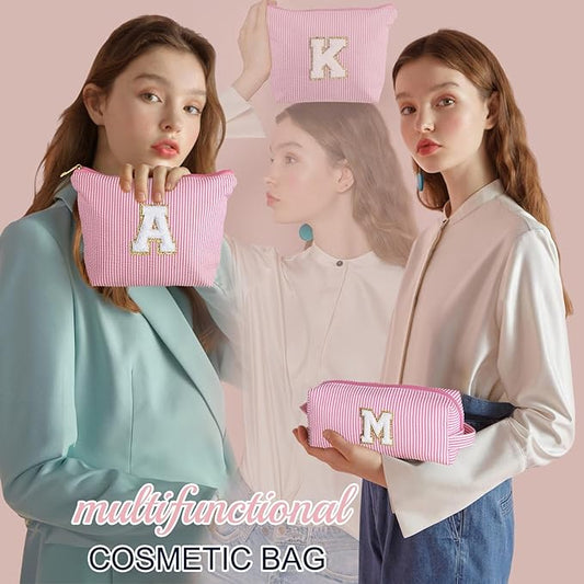 YOOLIFE Birthday Gift for Girls Makeup Bag Cosmetic Bag Teacher Gifts for 3 4 5 6 7 8 9 10 11 12 13 Year Old Girls Pink J