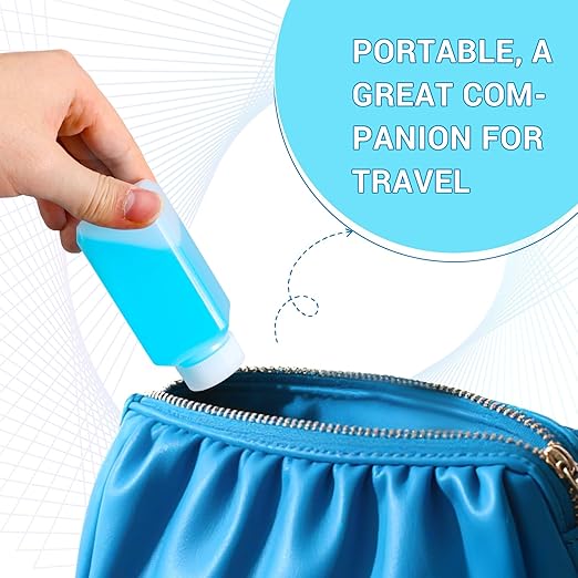 3.4oz Leak Proof Plastic Bottles with Caps, Laboratory Reagent Bottle, Reusable Small Pill Storage Containers for Travel, Classrooms, Home (6 pack translucent)