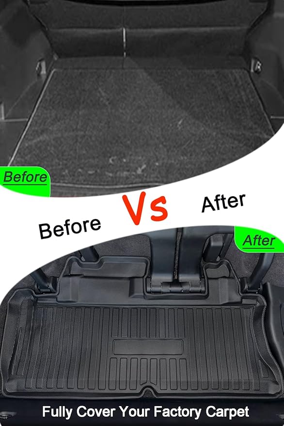 Sienna Cargo Mat - 3D Custom Fit All-Weather Cargo Liner Compatible with Toyota Sienna 2021-2025 Models with Spare Tire in Trunk，Waterproof Non-Slip Durable Odorless TPO High-Edge Trunk Tray Floor Mat