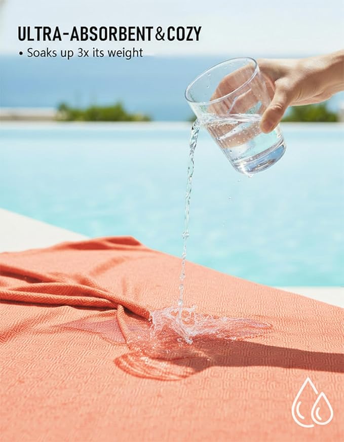 Oversized Turkish Beach Towel Blanket Cotton Giant XL Sandproof Towels Huge Linen XXL Extra Large Big Throw Quilt Blankets for Adults Cloud Travel Camping Glamping Accessories Essentials