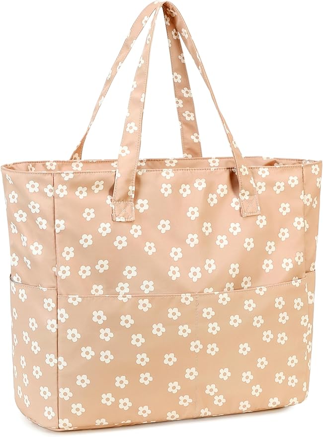 Bluboon Waterproof Beach Tote Pool Bags for Women Ladies Extra Large Carry On Bag With Wet Compartment for Weekender Travel