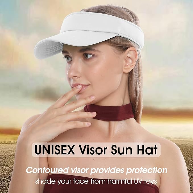 Sun Visor Hat Adjustable Velcro Outdoor Sports Cap for Men Women Adults