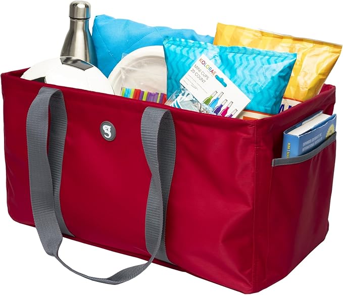 geckobrands Large Utility Tote - Durable Multipurpose Bag for Beach, Travel, Shopping & Outdoor Activities