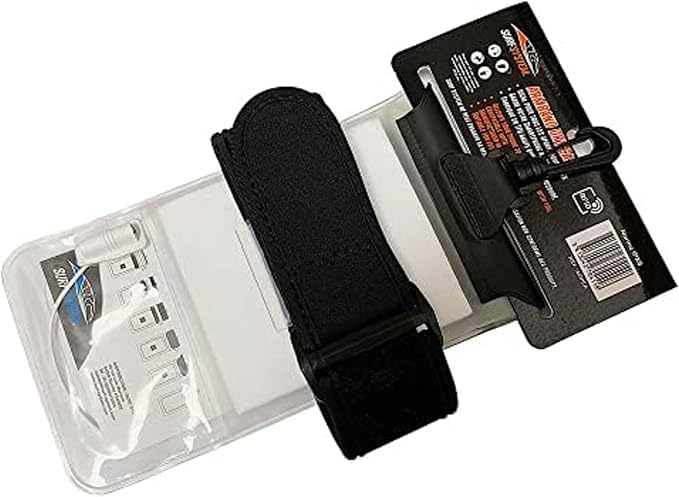 SURF SYTSTEM Floating Waterproof Pouch, w/Neoprene Armband + Audio Jack for Smartphone + Screen Touch Functionality - Drybag Case, iPhone, Android for Surfing, Bodyboarding, Fishing, Boating, Kayaking