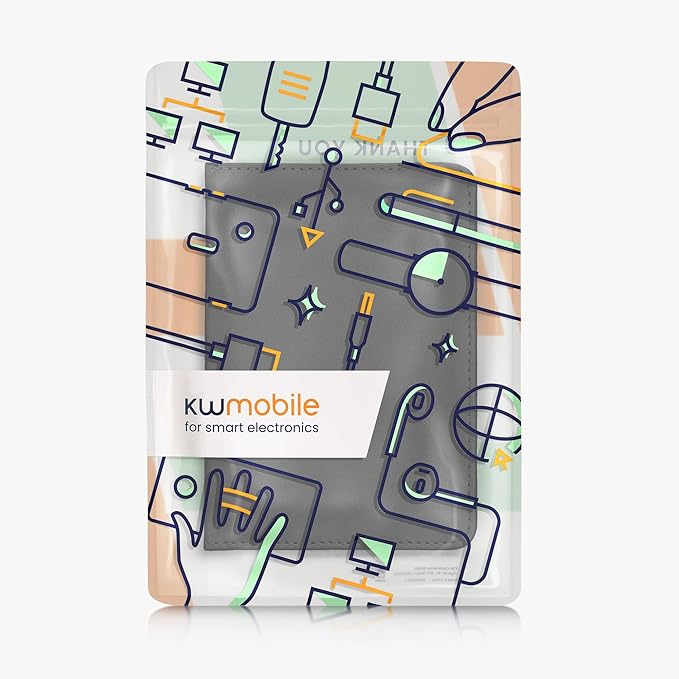 kwmobile Registration and Insurance Holder - Car Document Holder for Vehicle Documents and Cards - PU Leather - Black