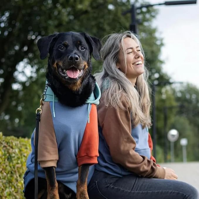 Spark Paws Dog Hoodie – Premium Dog Sweater for Small, Medium, and Large Dogs | Warm Outfits for French Bulldogs, Pitbull, Puppy, Winter Jacket Alternative - Alpine - 5XL