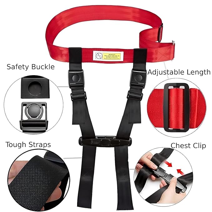 Child Airplane Safety Travel Harness, Airplane Travel Accessories for Kid Toddler, Child Aviation Flight Seat Device, Travel Restraint Harness Keep Your Child Safe (Not Suitable for Vehicles)