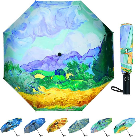 Umbrella, Pretty Umbrellas for Women and men, Ladies Umbrellas for Rain, Automatic Folding Umbrellas Open Close