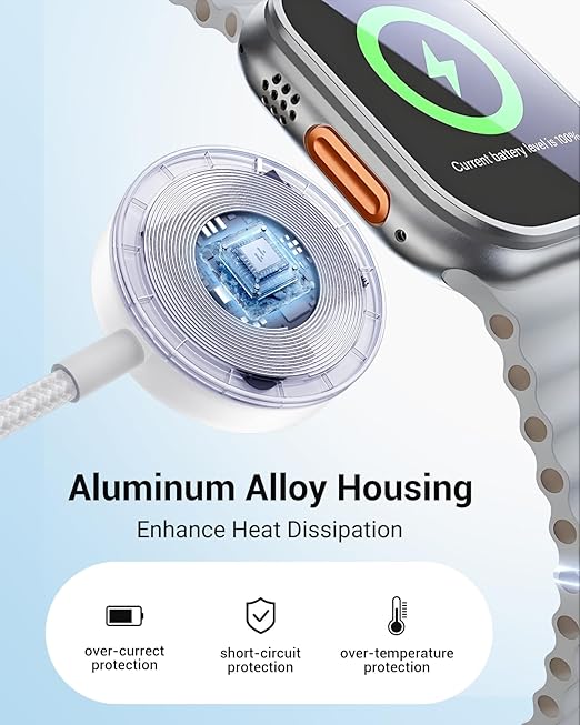 Temdan for Apple Watch Charger,4 in 2 USB C Cable for iPhone 17 Charger/Type C/Lightning/Micro USB,Multi Charging Cable Cord,Portable Travel Vacation Essentials Designed for iWatch &iPhone 16-12