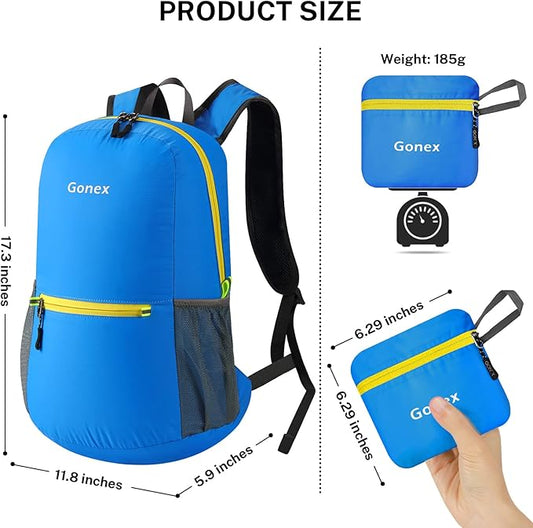 Gonex Ultra Lightweight Packable Backpack 20L Daypack Handy Foldable Camping Outdoor Travel Cycling Backpacking