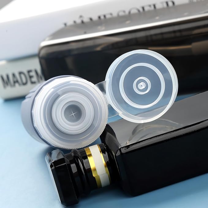 16 Pack Travel Bottles for Toiletries, Oversize 6oz Silicone Travel Containers jar for Toiletries, Leak Proof Refillable Liquid Shampoo And Conditioner Travel Essentials toiletry Bottles