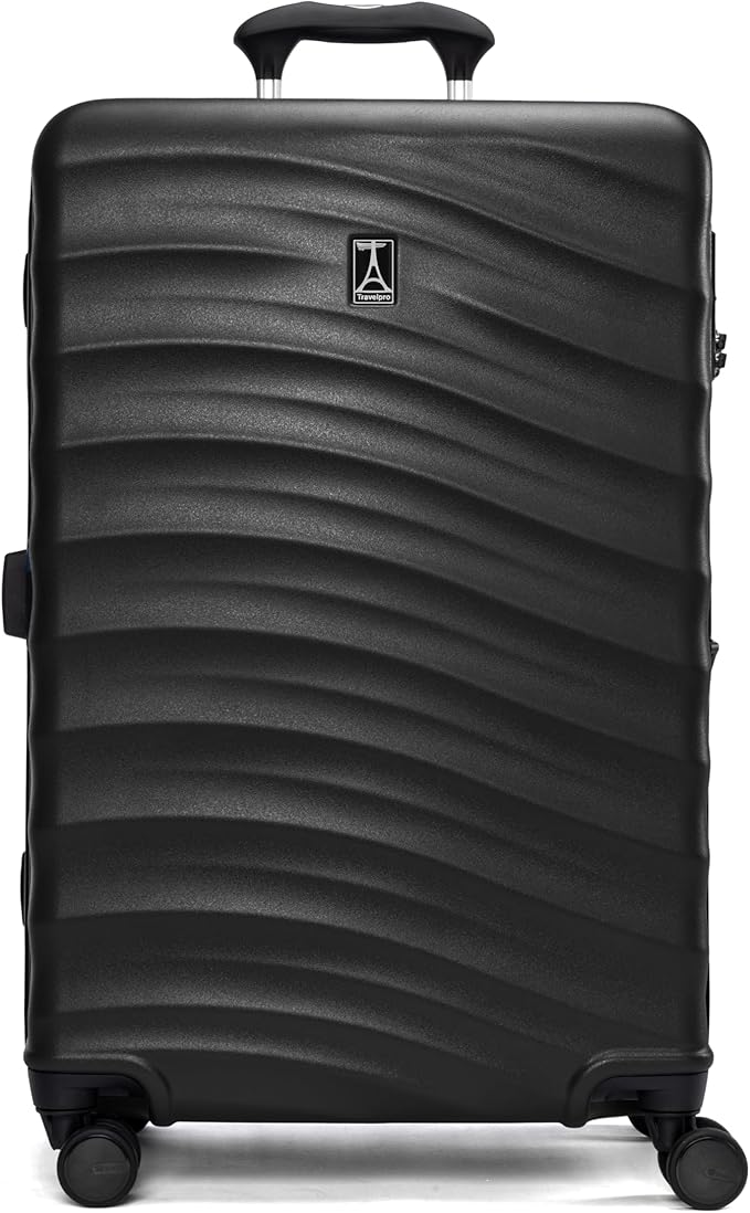 Travelpro Maxlite Air V2 Hardside Expandable Checked Luggage, 8 Spinner Wheels, Lightweight Hard Shell Suitcase, TSA lock, Black, Checked Medium 25-Inch
