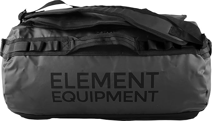 Element Equipment Trailhead Duffel Bag Shoulder Straps Waterproof Black/Black Medium