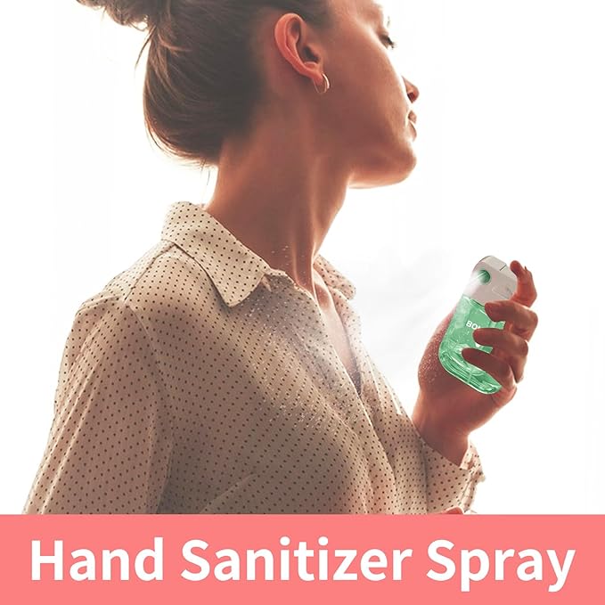 PeppyHands Hand Sanitizer, Hand Sanitizer Spray, Hydrating Spray for Hand, Portable Sanitizer spray Set ﻿for Travel Size, 500-Sprays Each Multi-Flavor (Grape)