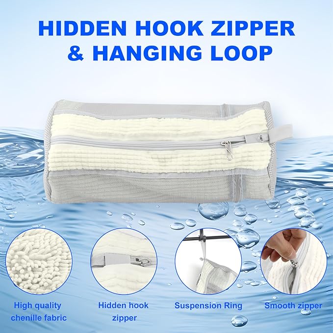 Shoe Washing Bag for Washing Machine - Durable Shoe Washing Machine Bag for Most Children's Shoes (Small White 2PCS)