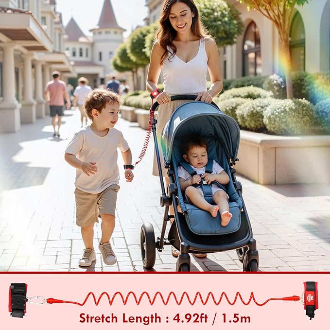 Lehoo Castle Toddler Leash for Walking, Baby Leashes for Toddlers Boys, Kid Harness with Leash, Child Safety Leash Anti Lost Wrist Link (Mickey)