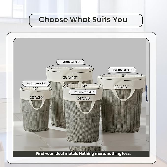 LFH Home Cotton Canvas Large Laundry Bag with Handle, Heavy Duty Drawstring Closure Washable Laundry Bags, School Travel, Home, Hotel, College Dorm, Organizer Sack, Toy Clothes 28x40 (Pack of 2)-White