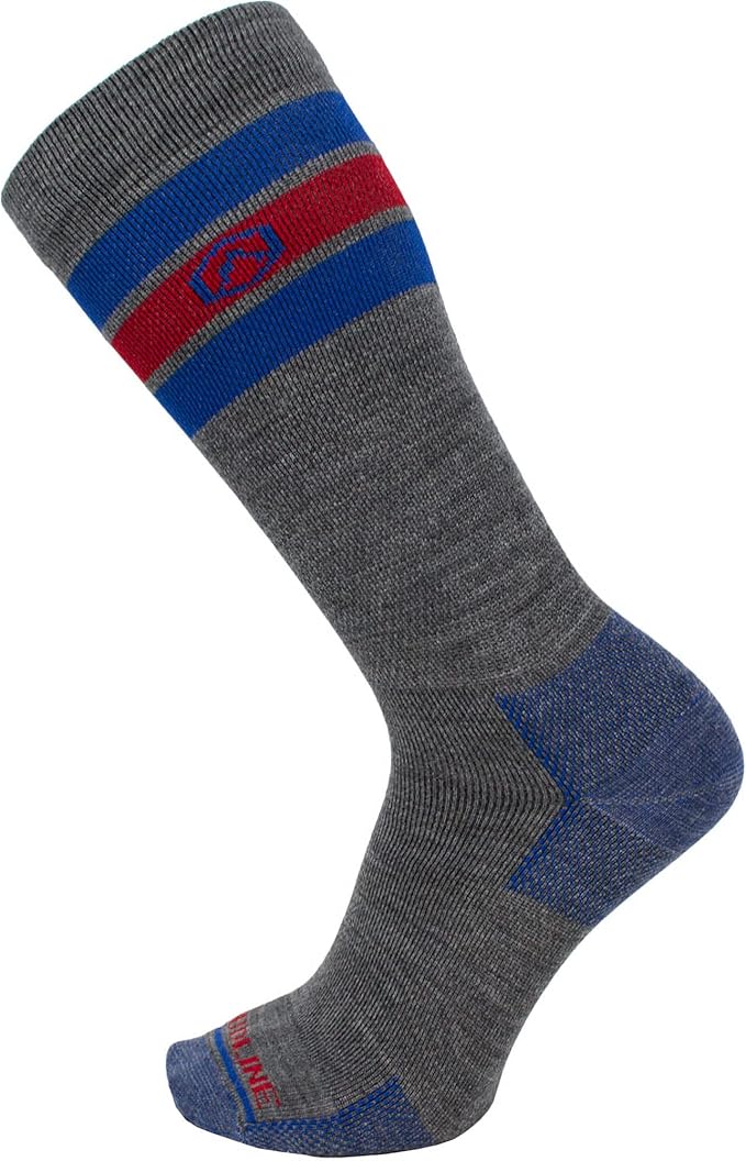 CloudLine - Merino Wool Graduated Compression Socks for Men and Women - Ultralight, Moisture Wicking, Made in USA - 1 Pair