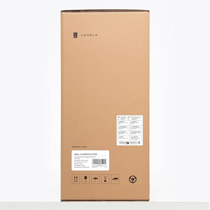 LEVEL8 Elegance Matte Luggage Set, 20 Inch Carry-on Luggage, 24&28 Large Suitcase Lightweight Hardside Suitcases with Wheels,Tsa Lock,3-Piece Set(20/24/28), Black