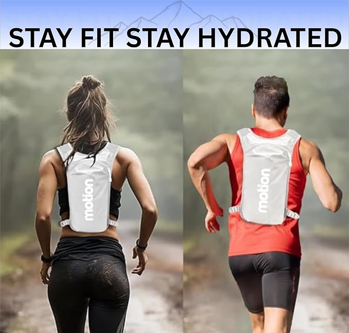 Running Hydration Vest for Men Women, Lightweight Reflective Hydration Backpack with 1.5L Water Bladder Bag for Hiking, Running, Cycling