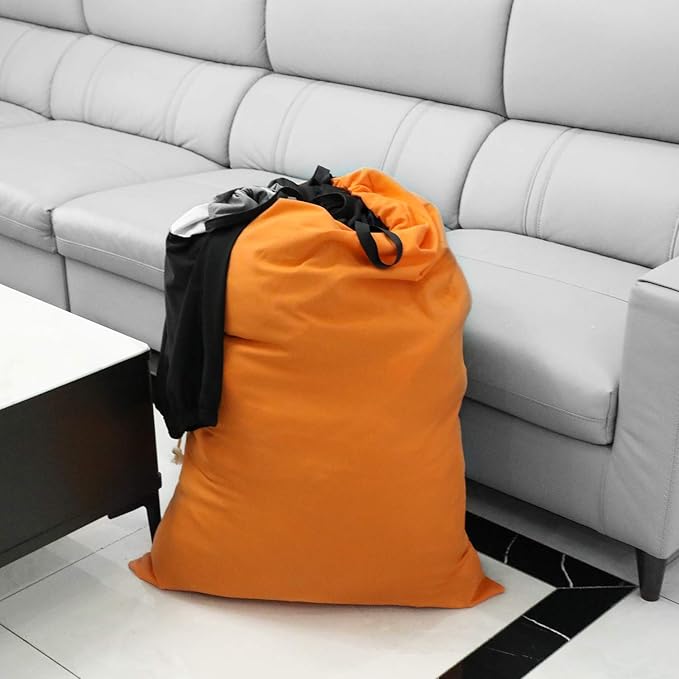 SWISSELITE Laundry Bag with Handle and Drawstring, Large Heavy Duty Laundry Bag, 28 x 40 Inches Travel Dirty Clothes Bag for Laundromat and Household