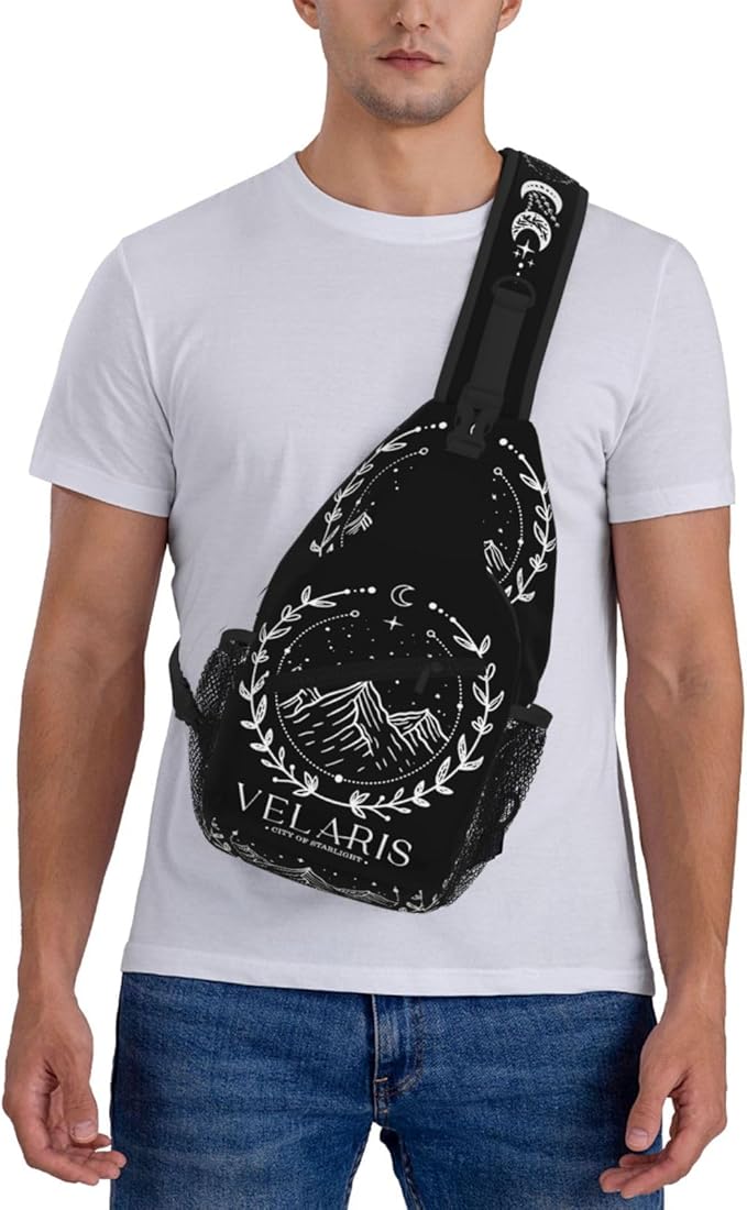 Velaris City Of Starlight Crossbody Bag Trendy Sling Bag Bakpack Casual Chest Bags Daypack For Hiking Walking Travel Running(5)