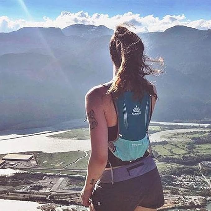 YAPJEB Running Hydration Vest Lightweight Water Pack for Men Women 5L 5.5L Backpack for Marathon Trail Race Hiking Cycling Camping Jogging