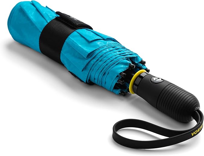 ShedRain Vortex V2 Automatic Compact Folding Windproof Travel Umbrella – Rain & Windproof Vented Double Canopy – Protect from Rain, Sun & Wind - Wind Tunnel Tested to 75 mph