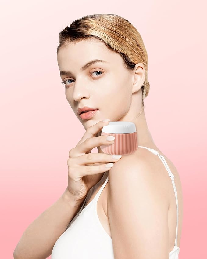 Travel Containers for Toiletries 4 Pack, TSA Approved Travel Size Toiletries, Travel Size Containers, With Clear Bag Leak Proof Silicone Jars, Travel Essentials Creams Jars Carrying Small Items