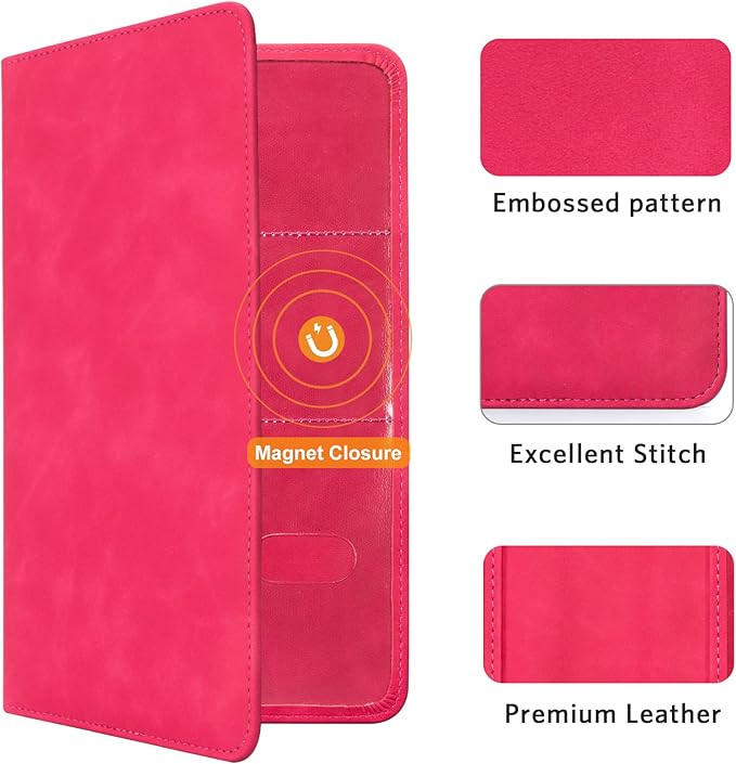 CoBak Car Registration and Insurance Holder - Vehicle Glove Box Car Organizer,Auto Truck Comparment Accessories Case with Magnetic Closure for Driver License,Cards